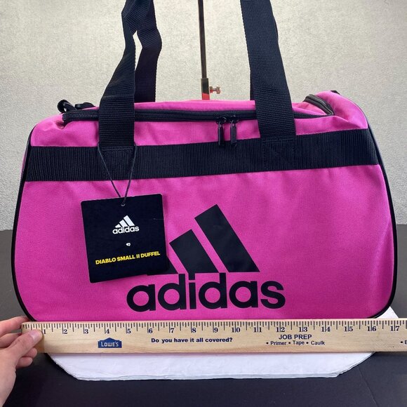 ADIDAS DIABLO SMALL DUFFEL Gym Bag adjustable shoulder strap padded haul handle - Picture 7 of 13